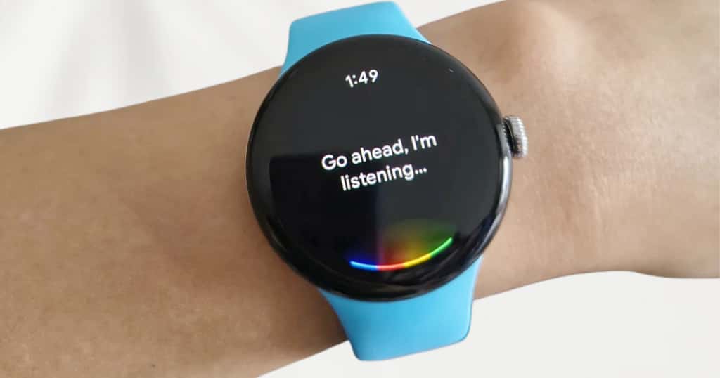 Pixel Watchを着用している様子